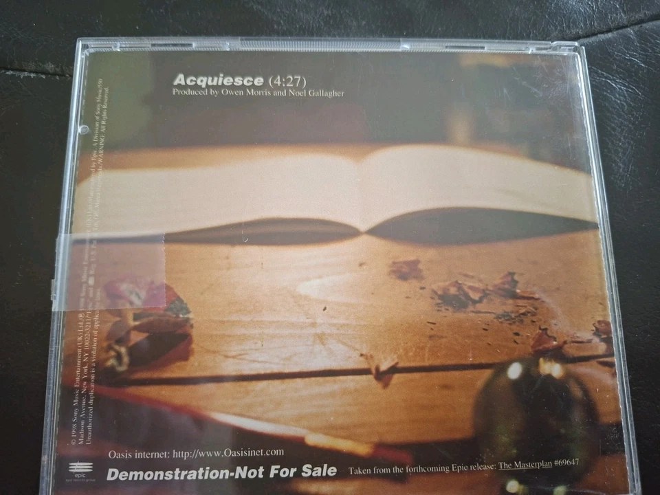 Oasis Promo Cds Acquiesce  - Image 3 of 4
