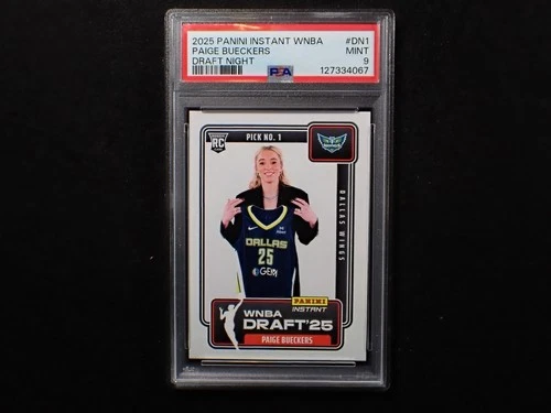 ?2025 PANINI INSTANT DRAFT NIGHT #DN1 PAIGE BUECKERS?Rookie RC PSA 9