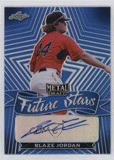 2021 Leaf Metal Draft Future Stars Blue Rainbow 25/35 Blaze Jordan Auto nd3