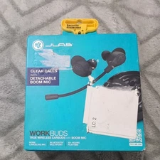 JLab Work Buds True Wireless Bluetooth Earbuds - Black