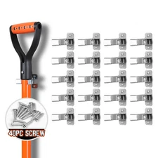20 Pcs Metal Gaint Spring Grip Clamp Tool Hanger Brooms and Mops Wall Orgainzer