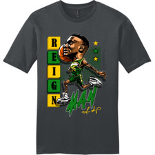 NEW RETRO KINGS x SWOD TOON REIGN MAN Tee Shirt CHARCOAL SMALL-4XL MADE IN USA