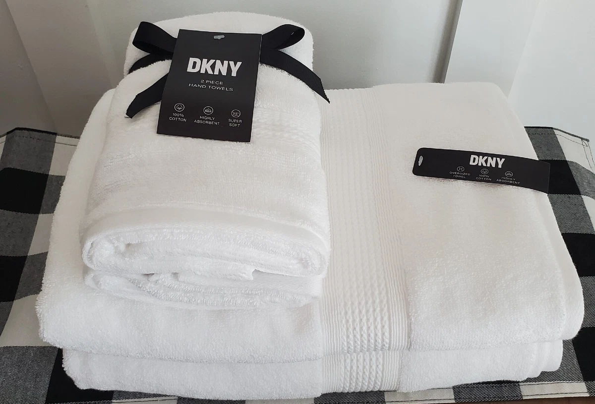 DKNY White Towels