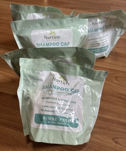 Lot  of 5 Nurture Valley RINSE FREE SHAMPOO CAPS Conditions Freshens NO WATER - Picture 3 of 7