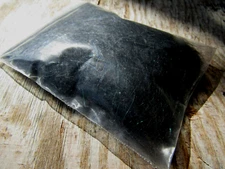 Irish Fly Supplies Black Hares Dubbing with Pearl Flash Faux seals fur.