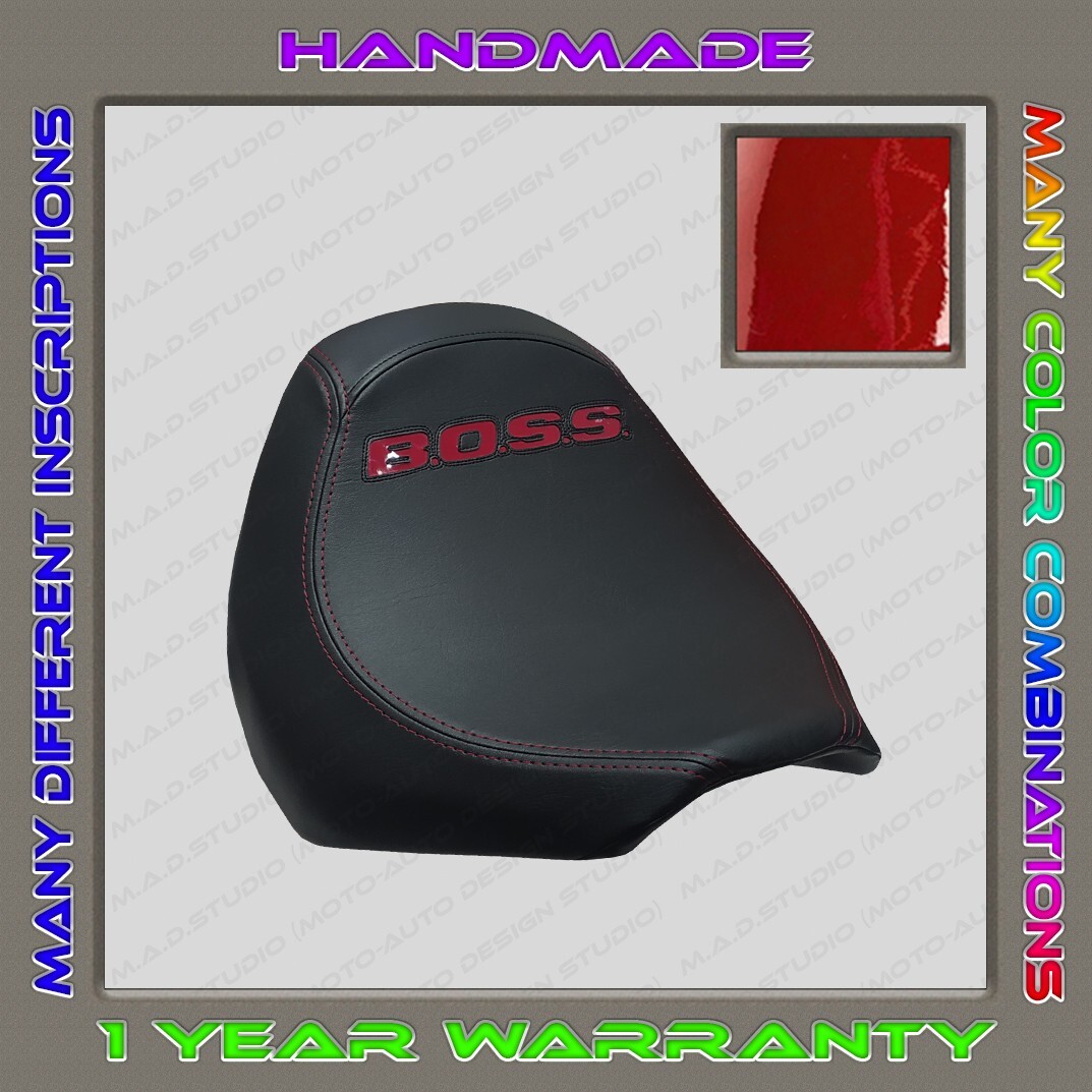 Custom Seat Cover – Fits Suzuki Boulevard M109R / Intruder M1800R (2006, Black + White)