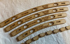 1st, 2nd, 3rd & 4th Angle Radius Guide. OO Guage Model Railway Scenery