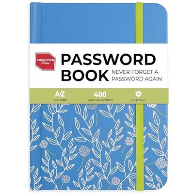  Password Book. Never Forget a Password Again! Untitled Password Keeper Blue 2