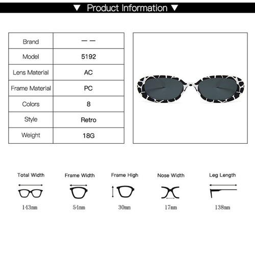 1 Pair luau sunglasses party eyeglasses for women Cow Color Sunglasses of - Picture 3 of 9