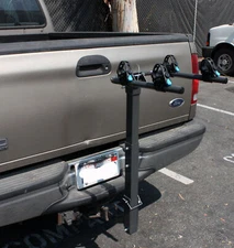 Two Bike Rack Bicycle Carrier Racks Hitch Mount Double Swing Arm Foldable Rack 