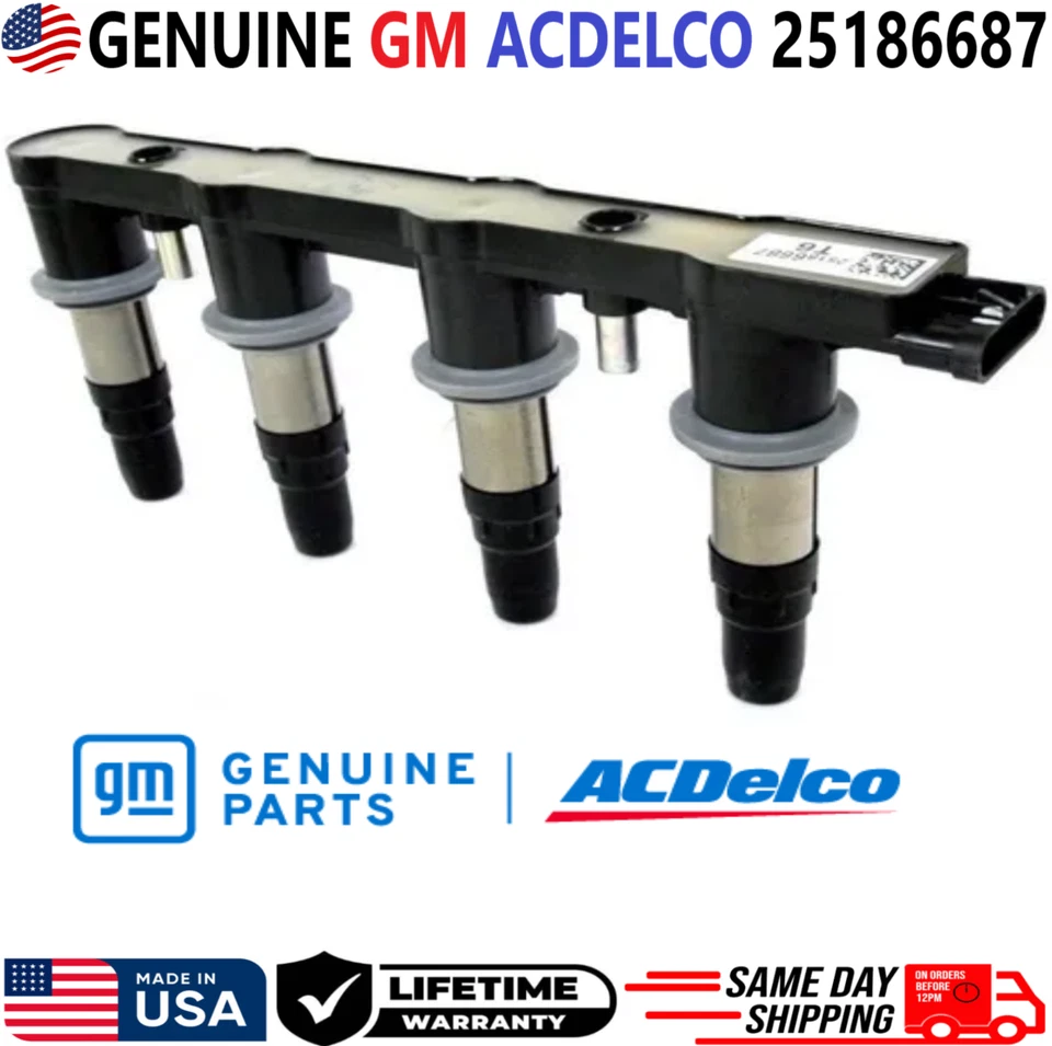 Bobinas de encendido OEM ACDELCO para Chevrolet Pontiac 2009-2018 1,6 L 1,8 L, 25186687 Foto 3 de 4