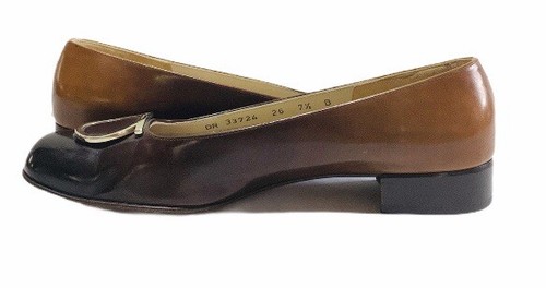 Salvatore Ferragamo Womens 1/2 inch Heel Pumps Leather MSRP $575 Size 7.5 - Picture 2 of 5