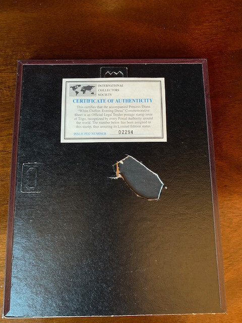Vintage Princess Diana "White Chiffon Evening Dress" commemorative Stamp |  eBay
