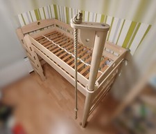 Hochbett PAIDI Fleximo, massiv + Lattenrost und Kletterbaum