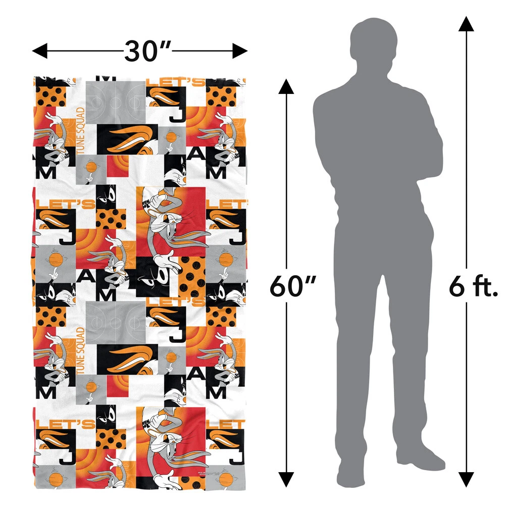 Space Jam: A New Legacy Let's Jam Officially Licensed Beach Towel 30"x60"