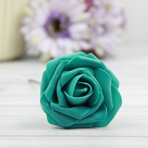 10X Colourfast Foam Roses Artificial Flowers Party Wedding Bouquet Home