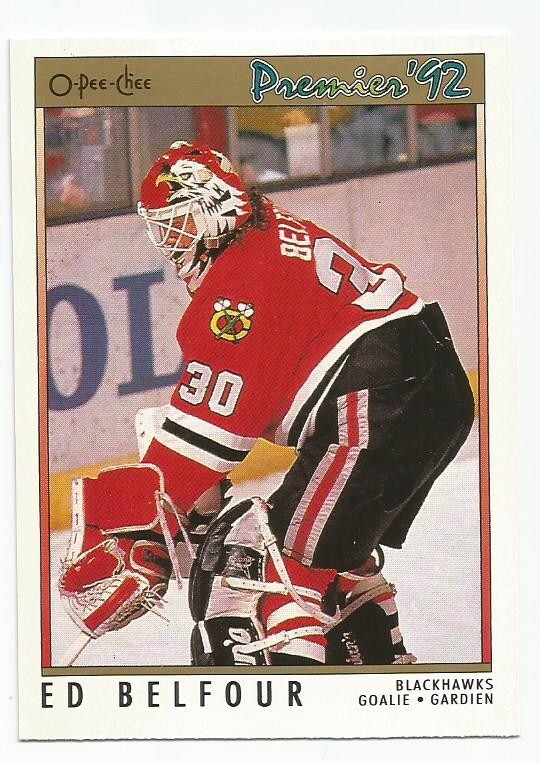 ED BELFOUR 1991-92 O-PEE-CHEE PREMIER CARD NEAR MINT+ CONDITION