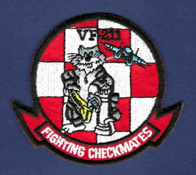 US Navy VF-211 Fighter Squadron ''Fighting Checkmates'' Patch