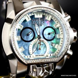 Invicta Reserve Magnum Bolt Zeus Diamond Platinum MOP Swiss Mvt 52mm Watch  New | eBay