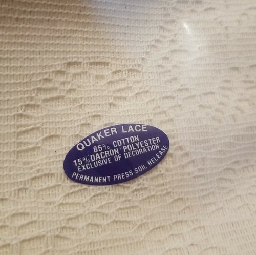 JUEGO DE SERVILLETAS DE CENA DE ENCAJE CUÁQUERO DE COLECCIÓN DE 4 17"" X 17"" NATURALES NUEVAS EN PAQUETE - Imagen 4 de 5