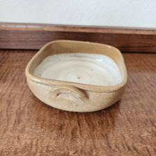 Studio Art earthenware tan pottery Gres de Viana Portugal square home decor acce