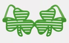 IRISH SHUTTER SHAMROCK GLASSES ST PATRICKS DAY FANCY DRESS PARTY NOVELTY