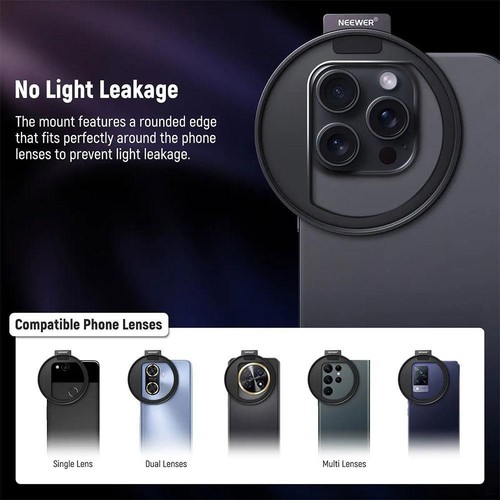 Magnetic Attractable Leather Phone Case for iPhone12-15 Phone Lens Filter NEW - Photo 5 sur 9