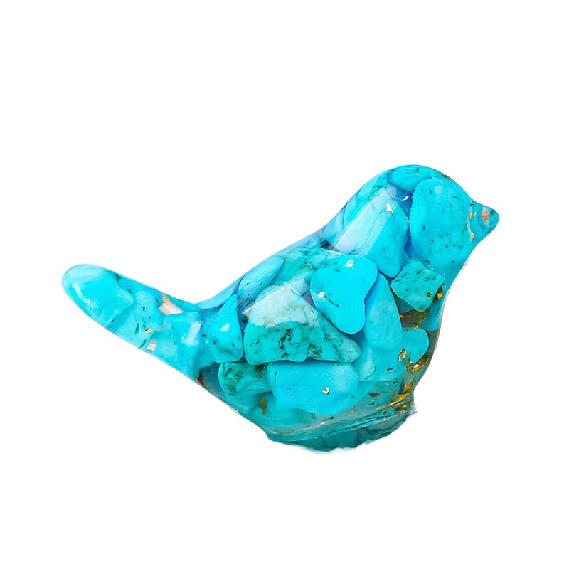 南米ブラジル　水晶　置物　鳥　 インテリア 鉱石で出来た鳥の置物。ブラジルの民藝品らしい。どれも良い顔し