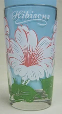 Hibiscus 5" Standard Peanut Butter Glass Glasses Drinking Kitchen Mauzy 24-7
