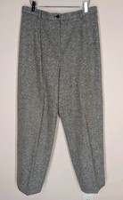 Carlisle Wool Angora Herringbone Trouser Pants Size 12 28 Inch Inseam