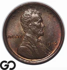 1916 Lincoln Cent Wheat Penny, Some Red, Gem BU++
