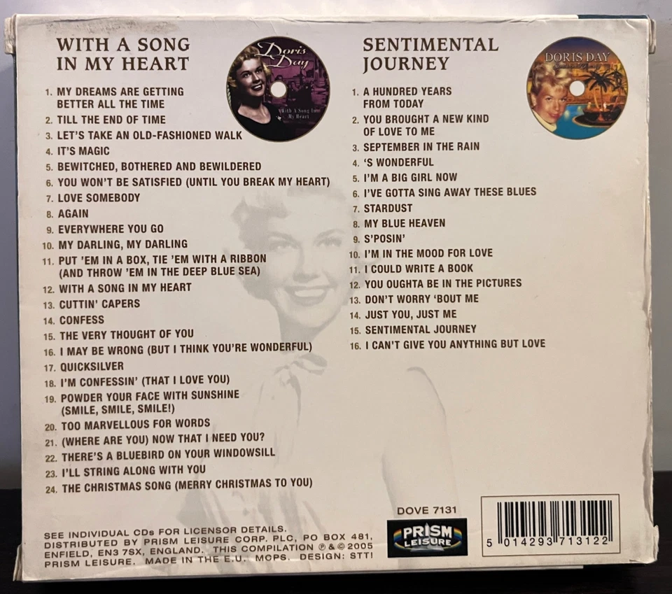 DORIS DAY - The Golden Girl Of Song (2 Disc) - Compact Disc CD - Excellent Cond. - Image 2 of 3