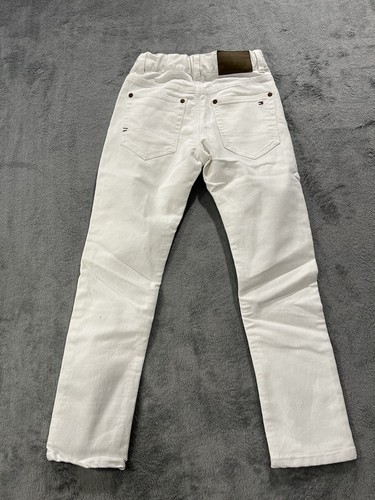 Tommy Hilfiger Jeans Girls 7 White Denim Arc Tapered - Picture 14 of 15