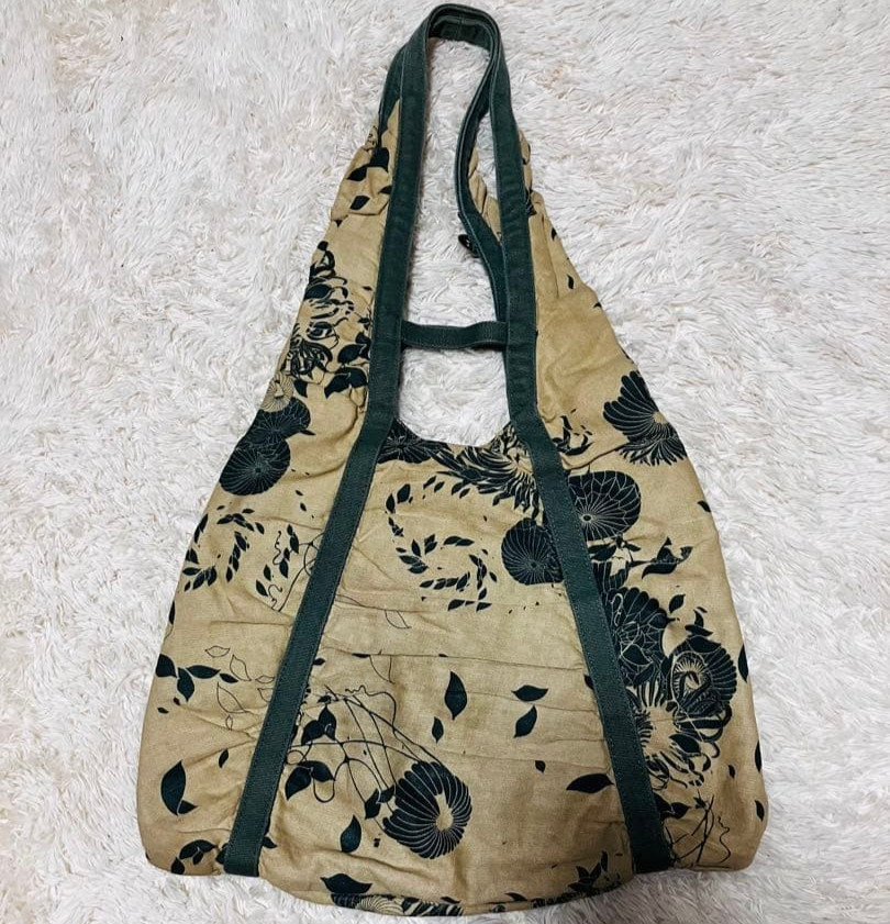 DIESEL Canvas Shoulder Bag Metal Logo Plate Vintage Y2K Archive Messenger