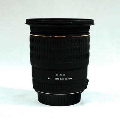 Sigma 20mm f/1.8 EX DG Aspherical RF Canon EF Wide Angle Prime Lens 82mm + Hood