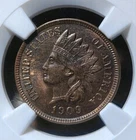 1909 Indian Head Cent - NGC MS63 BN