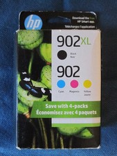 GENUINE HP 902 BLACK XL CYAN MAGENTA YELLOW INK JET CART 03/26 SEALED FREE SHIP