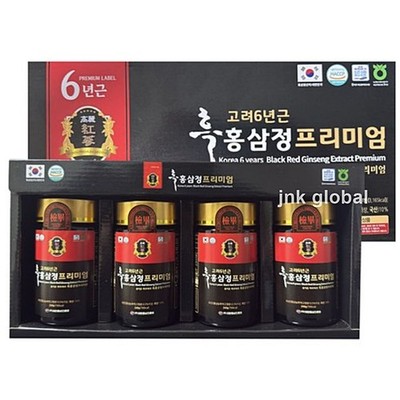 Korea 6 Jahre Schwarzer Ginseng Extrakt Premium 960g (240g x 4 Flasche) + Express