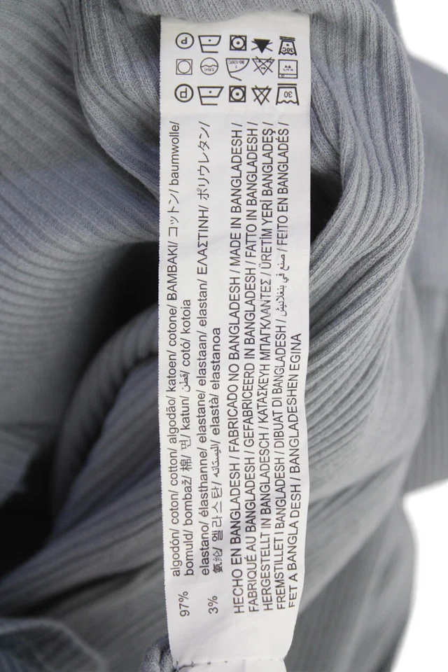 Zara Girls Cotton Long Sleeve Round Neck Knit Top Gray Size 11-12Y - Image 4 of 4