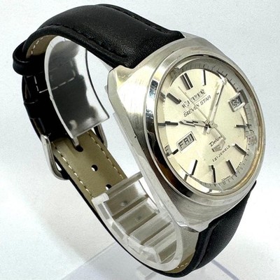 Citizen Seven Star Deluxe Automatik Day-Date 36mm Gehäuse weißes Zifferblatt ...