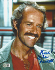 MIKE FARRELL SIGNED 'M*A*S*H' BJ HUNNICUTT 8x10 PHOTO 2 MASH TV BAS BECKETT COA
