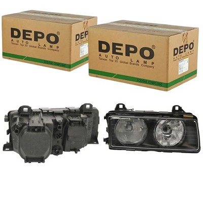 2x DEPO Scheinwerfer L+R für BMW 3 E36 09.90-09.93