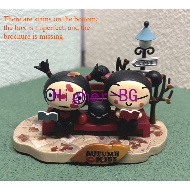 コーヒー pucca 1pcs Pucca Collection Love Racing Autumn Kiss Toy Flaw Box Out of