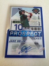 2024 Panini Prospect Prizm Jake Gelof Auto Blue Holo  /149 No196