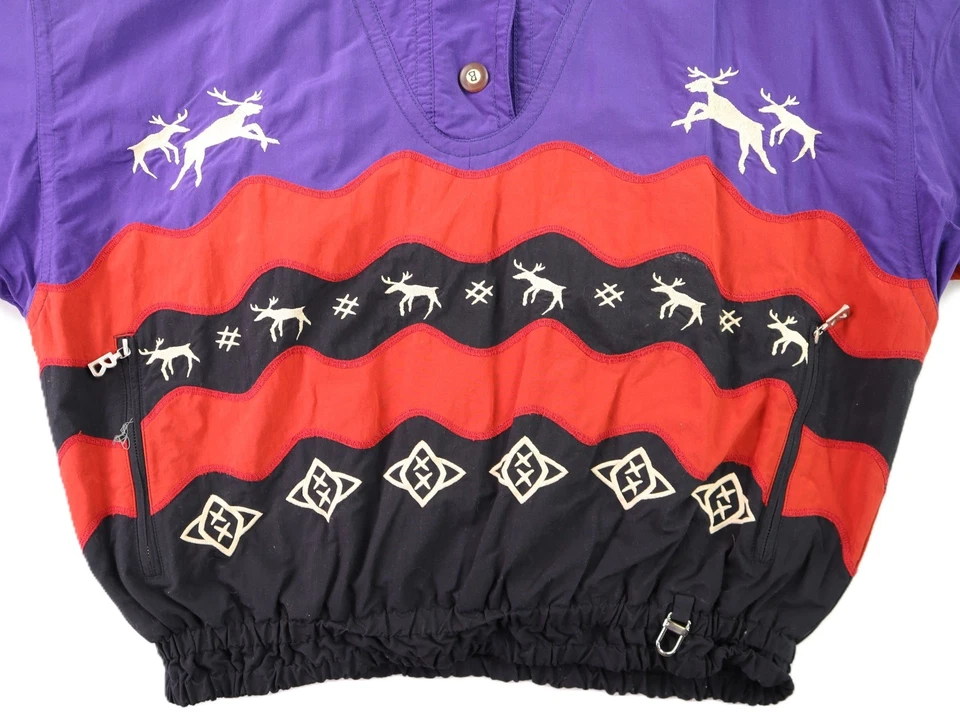 Abrigo Chaqueta De Colección Años 90 BOGNER x Goan Thylmann ESQUÍ EE. UU. Mujer’s M L Kautokeino 1/4 Cremallera Foto 2 de 4