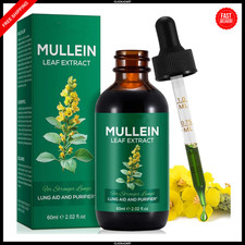 Mullein Drops for Lungs - Mullein Leaf Extract with Chlorophyll for Lung and Res