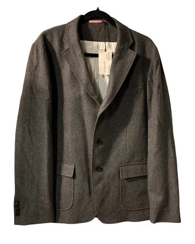 Apolis Global Citizen Mens Wool Blend Blazer Size L NEW Gray Patch Pockets - product listing photo