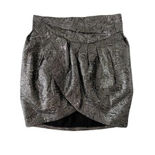 Isabel Marant H&M Silver Metal Silk Blend Ski...