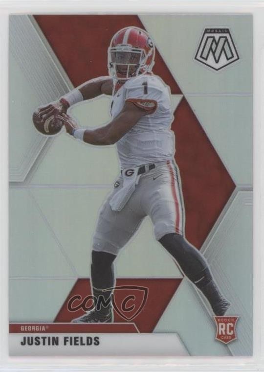 2021 Panini Mosaic Draft Picks Silver Justin Fields #5 Rookie RC 0hk3