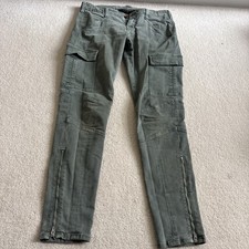 JBrand Khaki Skinny Combat Jeans Size 26